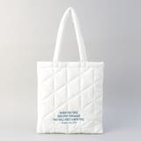 ロゴ刺繍 幾何柄 キルトトートバッグ | coen【women】 | 詳細画像8 