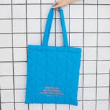 LT.BLUE | ロゴ刺繍 幾何柄 キルトトートバッグ | coen【women】