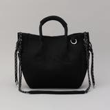 coen（コーエン）ロゴ刺繍 メッシュパフ2wayトートバッグ（Mサイズ） | coen【women】 | 詳細画像10 