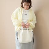 coen（コーエン）ロゴ刺繍 メッシュパフ2wayトートバッグ（Mサイズ） | coen【women】 | 詳細画像3 