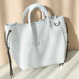 coen（コーエン）ロゴ刺繍 メッシュパフ2wayトートバッグ（Mサイズ） | coen【women】 | 詳細画像6 