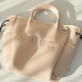 coen（コーエン）ロゴ刺繍 メッシュパフ2wayトートバッグ（Mサイズ） | coen【women】 | 詳細画像8 