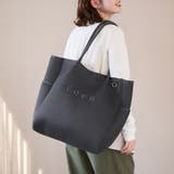 DK.GRAY | coen（コーエン）ロゴ刺繍 メッシュパフトートバッグ | coen【women】
