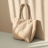 BEIGE | coen（コーエン）ロゴ刺繍 メッシュパフトートバッグ | coen【women】