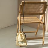 ロゴ刺繍 幾何柄 キルト巾着ショルダーバッグ（Sサイズ） | coen【women】 | 詳細画像11 