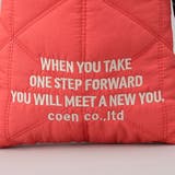 ロゴ刺繍 幾何柄 キルト巾着ショルダーバッグ（Sサイズ） | coen【women】 | 詳細画像17 