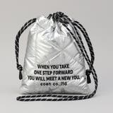 ロゴ刺繍 幾何柄 キルト巾着ショルダーバッグ（Sサイズ） | coen【women】 | 詳細画像20 