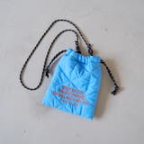 LT.BLUE | ロゴ刺繍 幾何柄 キルト巾着ショルダーバッグ（Sサイズ） | coen【women】