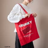 RED | 【CRUNKY(クランキー)/別注】アソートロゴトートバッグ | coen【women】