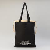 ロゴ刺繍 配色デザイン巾着トートバッグ | coen【women】 | 詳細画像27