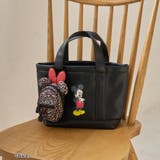 BLACK | 【MICKEY（ミッキー）/別注】レザーライクミニトートバッグ | coen【women】