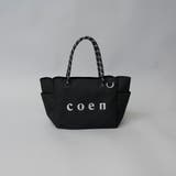 coen（コーエン）シルバーロゴ キャンバストートバッグ（Mサイズ） | coen【women】 | 詳細画像1 