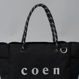 coen（コーエン）シルバーロゴ キャンバストートバッグ（Mサイズ） | coen【women】 | 詳細画像8 