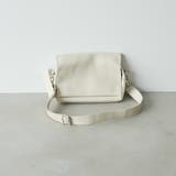 OFF WHITE | レザーライク フラップボストンショルダーバッグ | coen【women】
