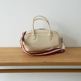 OFF WHITE | ラインテープ レザーライク2wayミニボストンバッグ | coen【women】