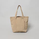 BEIGE | ヌメレザーライク ロゴ刺繍ミニトートバッグ | coen【women】