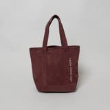 WINE | ヌメレザーライク ロゴ刺繍ミニトートバッグ | coen【women】