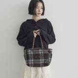 coen(コーエン)ロゴ アソート柄ジャガードボアトートバッグ(WEB限定カラー… | coen【women】 | 詳細画像4