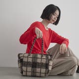 BEIGE | coen(コーエン)ロゴ アソート柄ジャガードボアトートバッグ(WEB限定カラー… | coen【women】