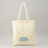 ロゴ刺繍 幾何柄 キルトトートバッグ | coen【women】 | 詳細画像2 