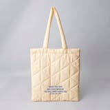 ロゴ刺繍 幾何柄 キルトトートバッグ | coen【women】 | 詳細画像18 