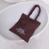 DK.BROWN | ロゴ刺繍 幾何柄 キルトトートバッグ | coen【women】