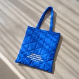 COBALT | ロゴ刺繍 幾何柄 キルトトートバッグ | coen【women】