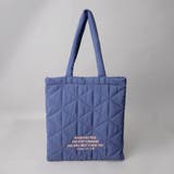 ROYAL | ロゴ刺繍 幾何柄 キルトトートバッグ | coen【women】