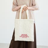 その他1 | ロゴ刺繍 幾何柄 キルトトートバッグ | coen【women】