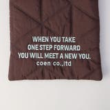 【新色追加】ロゴ刺繍 幾何柄 キルト2wayショルダーバッグ | coen【women】 | 詳細画像40 