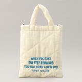 【新色追加】ロゴ刺繍 幾何柄 キルト2wayショルダーバッグ | coen【women】 | 詳細画像8 