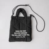 その他2 | 【新色追加】ロゴ刺繍 幾何柄 キルト2wayショルダーバッグ | coen【women】