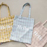LT.BLUE | HELLO TOTE/ハローロゴトートバッグ | coen【women】