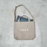 【新色登場・追加】2way coen(コーエン) ロゴトートバッグ | coen【women】 | 詳細画像4