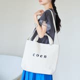 NATURAL | 【新色登場・追加】2way coen(コーエン) ロゴトートバッグ | coen【women】