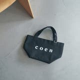 BLACK | 【新色登場・追加】coen(コーエン) ロゴトートバッグ(Sサイズ) | coen【women】
