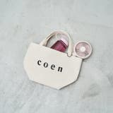 NATURAL | 【新色登場・追加】coen(コーエン) ロゴトートバッグ(Sサイズ) | coen【women】