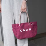 coen ロゴ ポリキャンバストートバッグ | coen【women】 | 詳細画像5