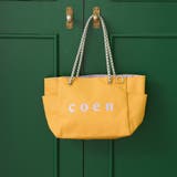 MUSTARD | coen ロゴ ポリキャンバストートバッグ | coen【women】