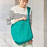 TURQUOISE | キャンバスワイドショルダーバッグ | coen OUTLET