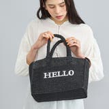 coen【women】（コーエン） | レタード刺繍ペーパートートバッグ