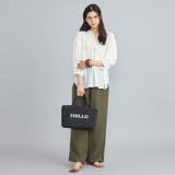 レタード刺繍ペーパートートバッグ | coen【women】 | 詳細画像3 