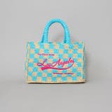 LT.BLUE | レタード刺繍ペーパートートバッグ | coen【women】