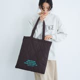 ロゴ刺繍キルトトートバッグ | coen【women】 | 詳細画像1