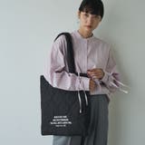 BLACK | ロゴ刺繍キルトトートバッグ | coen【women】