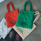 KELLY | ロゴ刺繍キルトトートバッグ | coen【women】