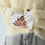 OFF WHITE | スカラップ刺繍レースカフス 付け袖 | coen【women】