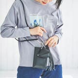 BLACK | チャーム付きスマホショルダーバッグ | coen OUTLET