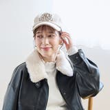 ロゴ刺繍ウールライクキャップ | coen【women】 | 詳細画像2 