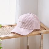 RED | サッカーストライプロゴ刺繍キャップ | coen【women】